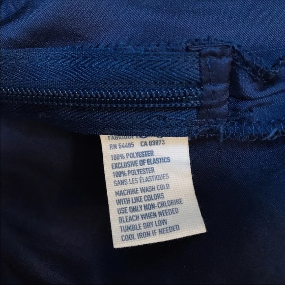 AE Silky Peplum Navy Strapless corset top M - Picture 4 of 4